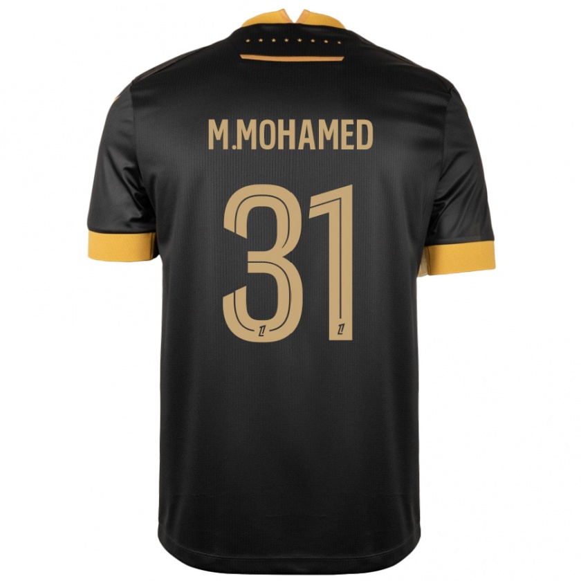 Kandiny Női Mostafa Mohamed #31 Fekete Barna Idegenbeli Jersey 2024/25 Mez Póló Ing