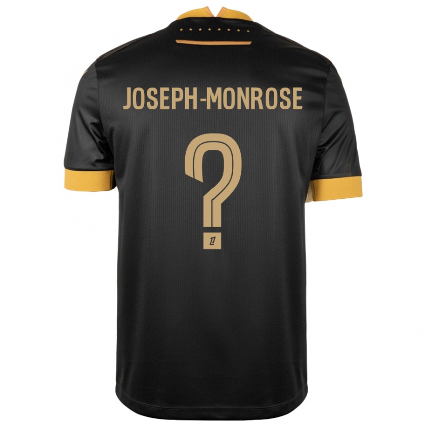 Kandiny Női Florian Joseph-Monrose #0 Fekete Barna Idegenbeli Jersey 2024/25 Mez Póló Ing