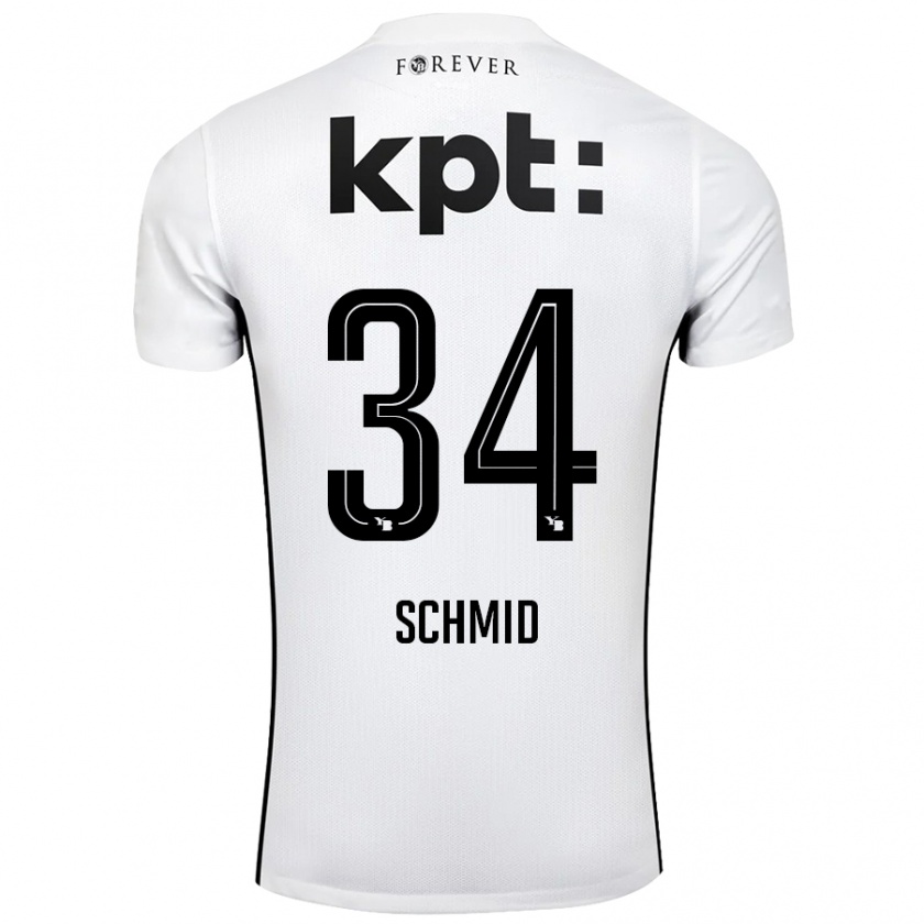 Kandiny Női Céline Schmid #34 Fehér Fekete Idegenbeli Jersey 2024/25 Mez Póló Ing