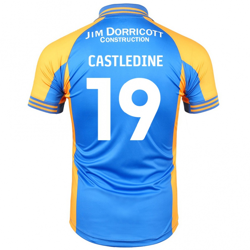 Kandiny Gyermek Leo Castledine #19 Kék Borostyán Hazai Jersey 2024/25 Mez Póló Ing