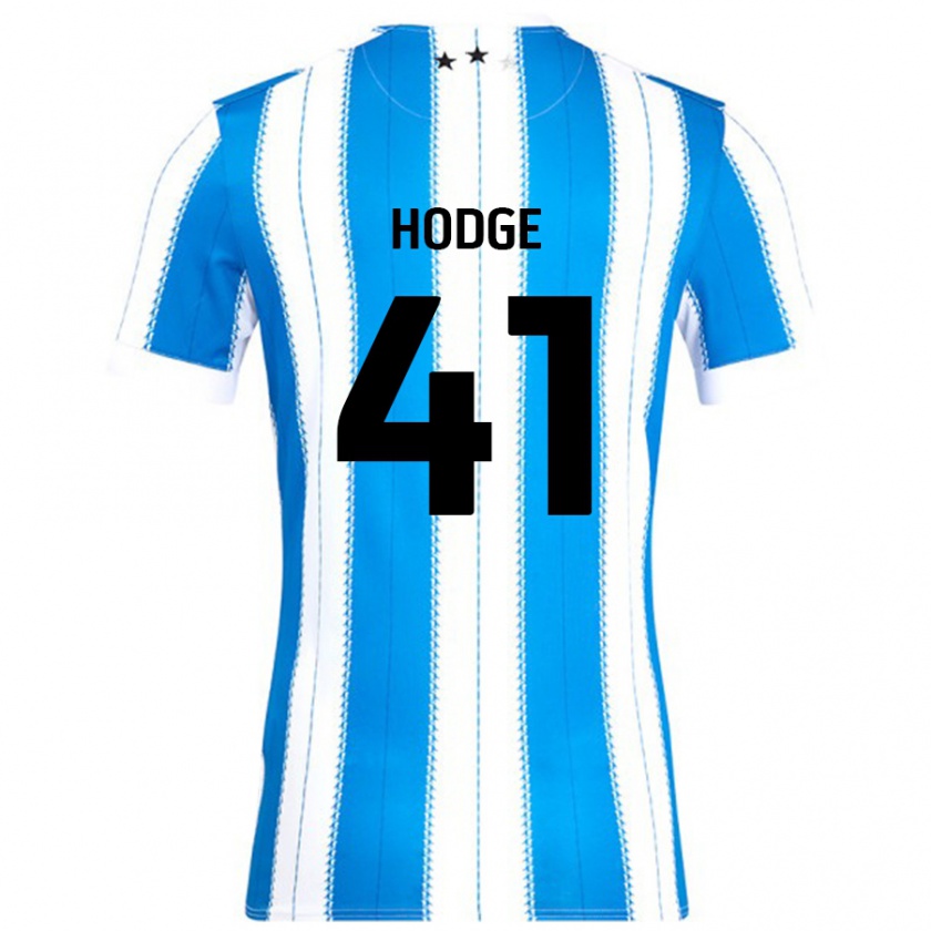 Kandiny Gyermek Joe Hodge #41 Kék Fehér Hazai Jersey 2024/25 Mez Póló Ing