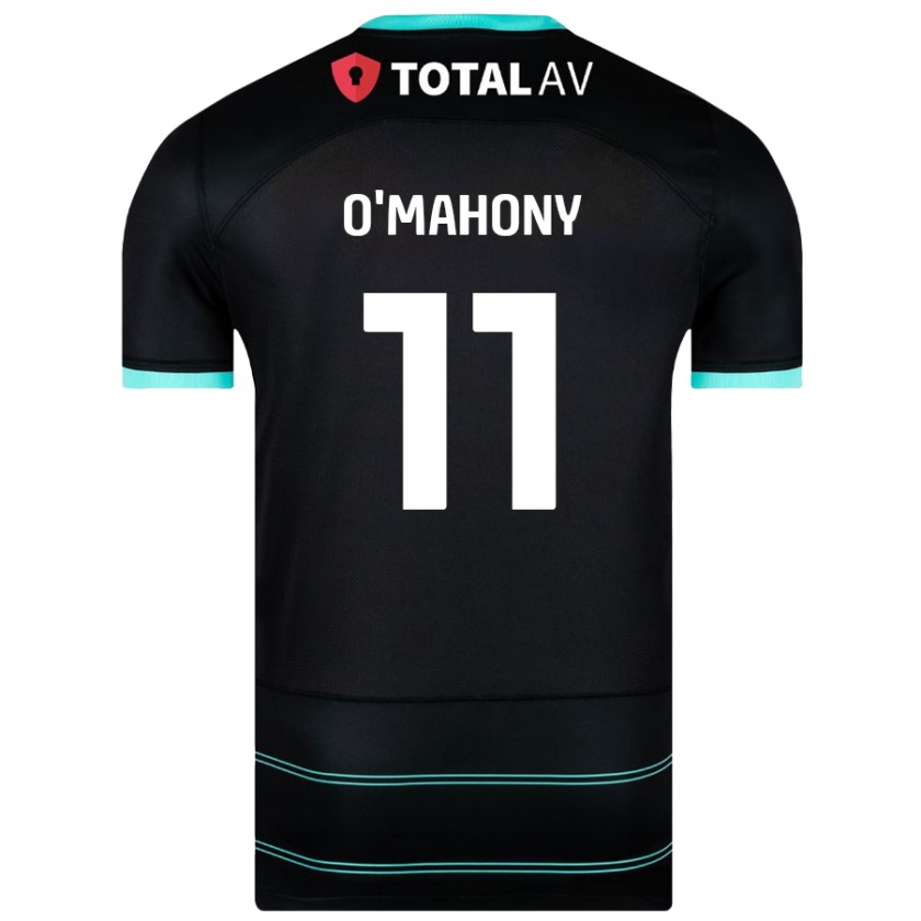 Kandiny Gyermek Mark O'mahony #11 Fekete Idegenbeli Jersey 2024/25 Mez Póló Ing