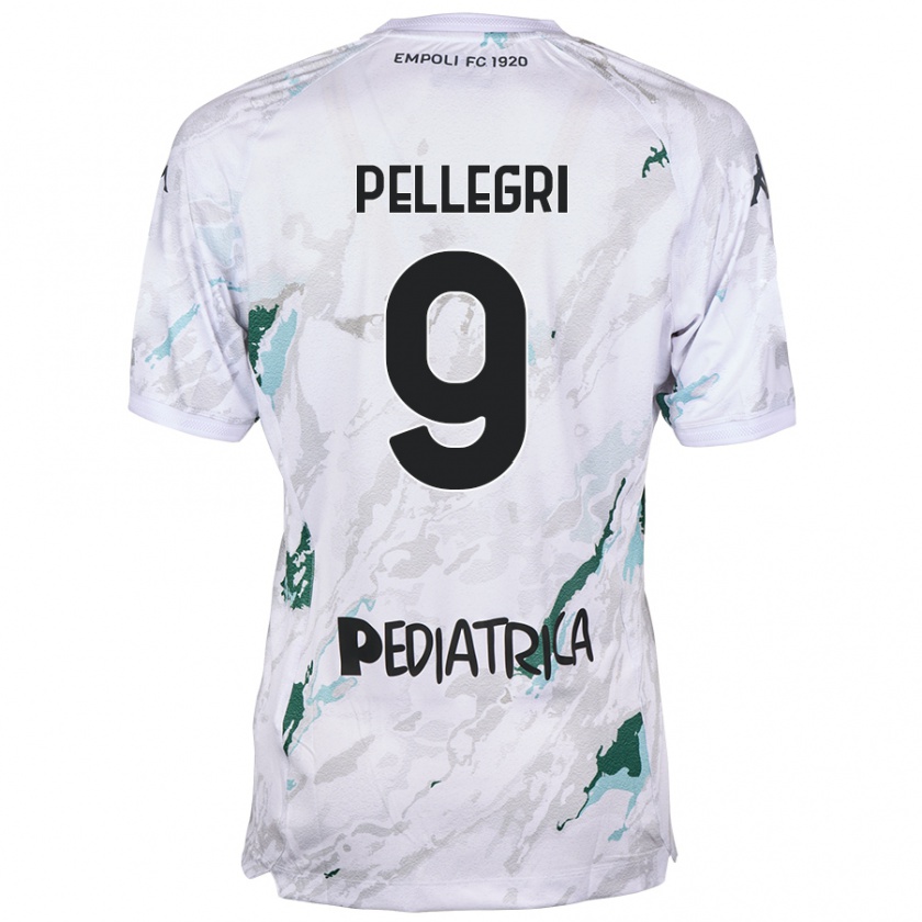 Kandiny Gyermek Pietro Pellegri #9 Szürke Idegenbeli Jersey 2024/25 Mez Póló Ing