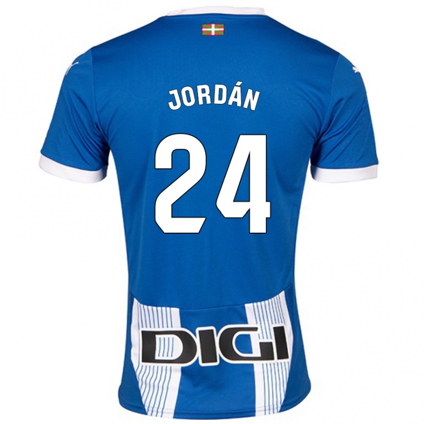 Kandiny Férfi Joan Jordán #24 Kék Hazai Jersey 2024/25 Mez Póló Ing