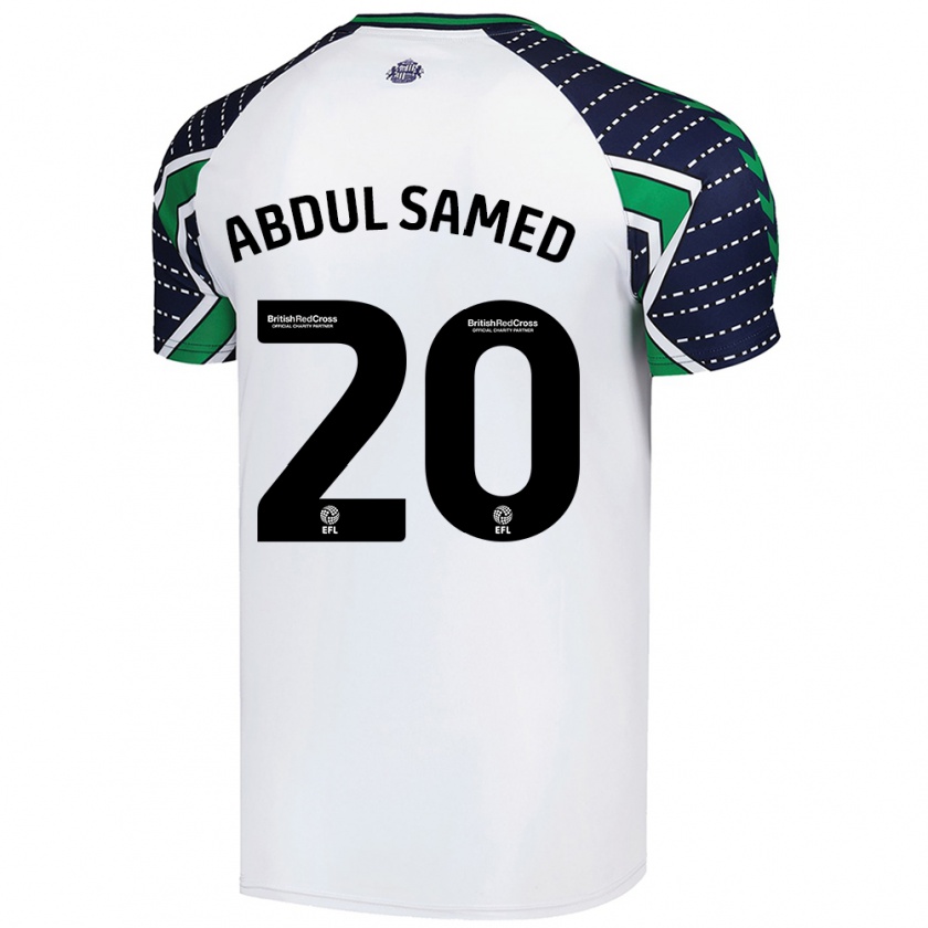 Kandiny Férfi Salis Abdul Samed #20 Fehér Idegenbeli Jersey 2024/25 Mez Póló Ing