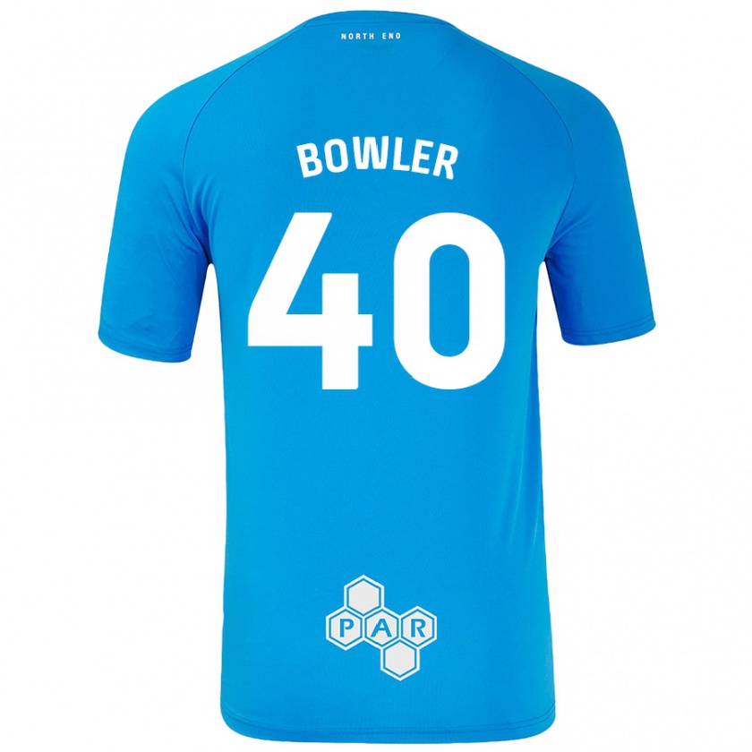 Kandiny Férfi Josh Bowler #40 Égszínkék Idegenbeli Jersey 2024/25 Mez Póló Ing