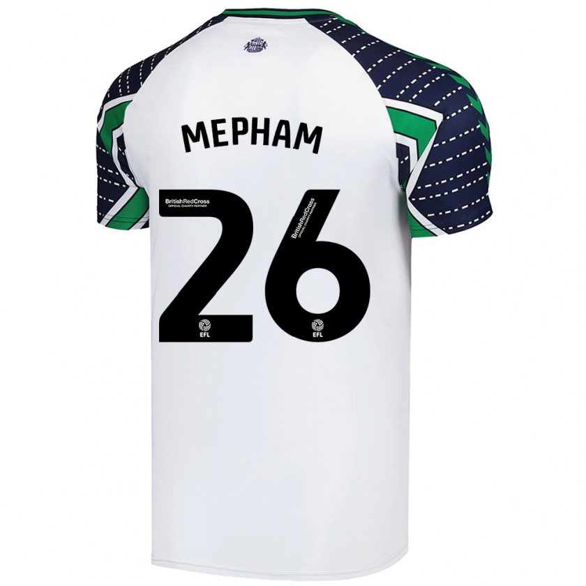 Kandiny Férfi Chris Mepham #26 Fehér Idegenbeli Jersey 2024/25 Mez Póló Ing