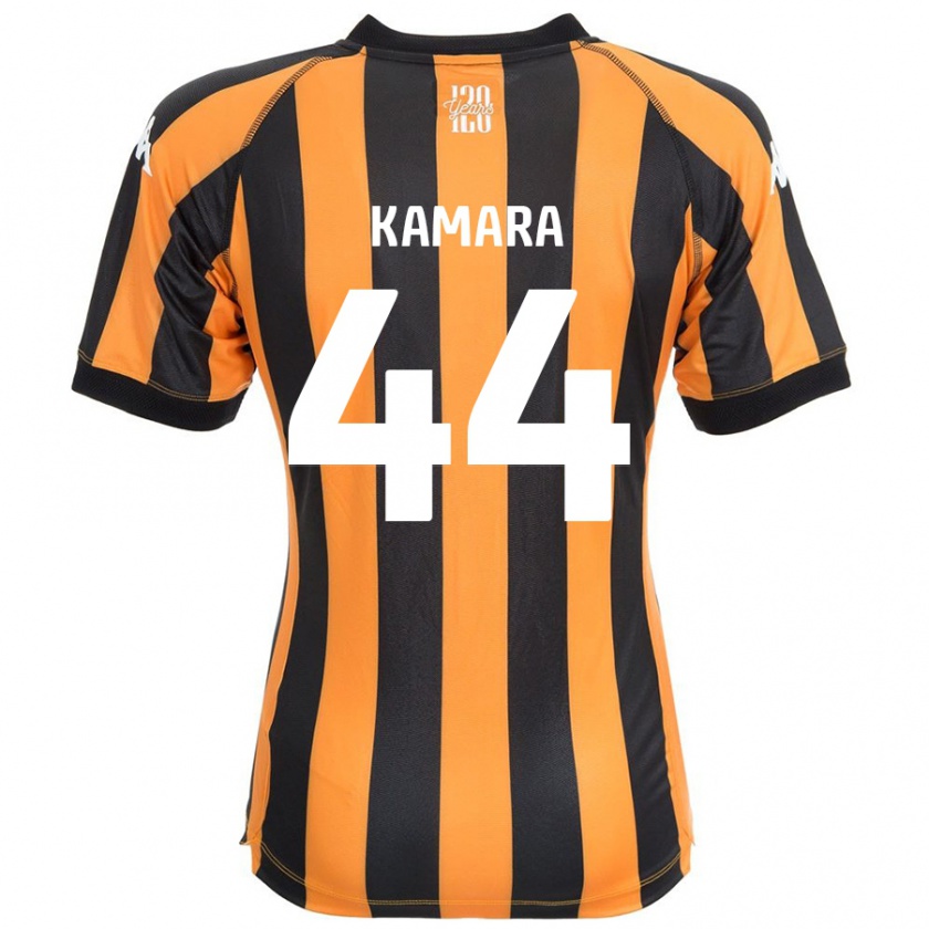 Kandiny Férfi Abu Kamara #44 Fekete Borostyán Hazai Jersey 2024/25 Mez Póló Ing