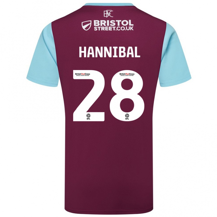 Kandiny Női Hannibal #28 Bordó Égszínkék Hazai Jersey 2024/25 Mez Póló Ing