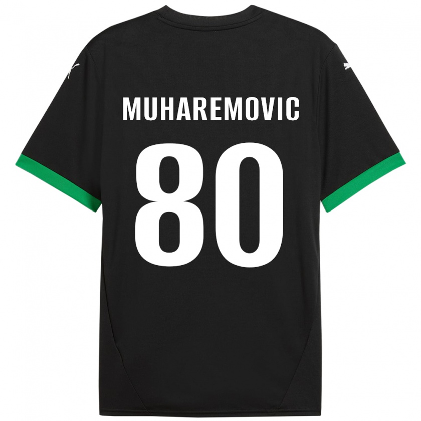 Kandiny Női Tarik Muharemovic #80 Fekete Sötétzöld Hazai Jersey 2024/25 Mez Póló Ing