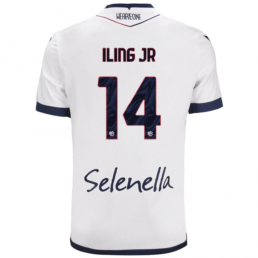 Kandiny Női Samuel Iling-Junior #14 Fehér Royal Blue Idegenbeli Jersey 2024/25 Mez Póló Ing