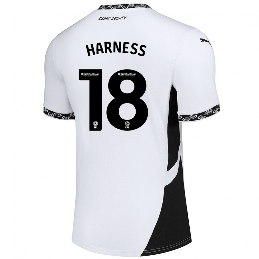 Kandiny Női Marcus Harness #18 Fehér Fekete Hazai Jersey 2024/25 Mez Póló Ing