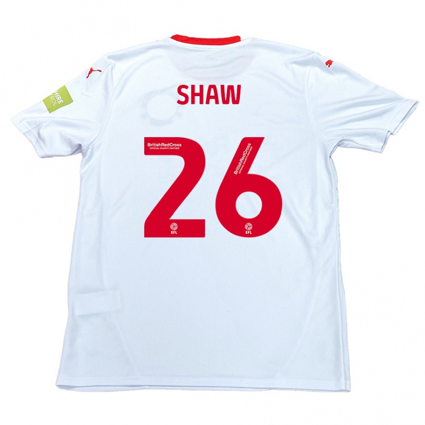 Kandiny Női Liam Shaw #26 Fehér Idegenbeli Jersey 2024/25 Mez Póló Ing