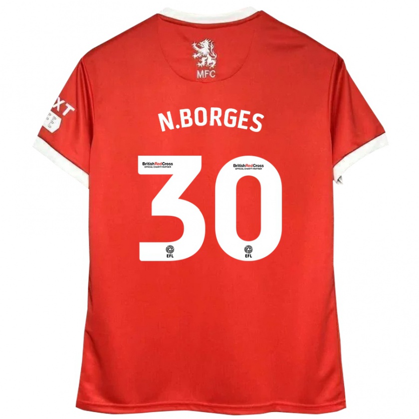 Kandiny Női Neto Borges #30 Piros Fehér Hazai Jersey 2024/25 Mez Póló Ing