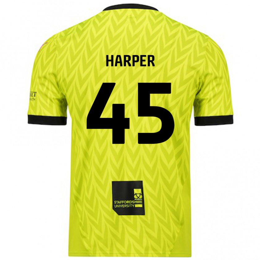 Kandiny Női Rekeem Harper #45 Fluoreszkáló Zöld Idegenbeli Jersey 2024/25 Mez Póló Ing