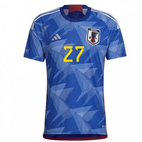 Kandiny Gyermek Japán Yuki Soma #27 Királykék Hazai Jersey 22-24 Mez Póló Ing