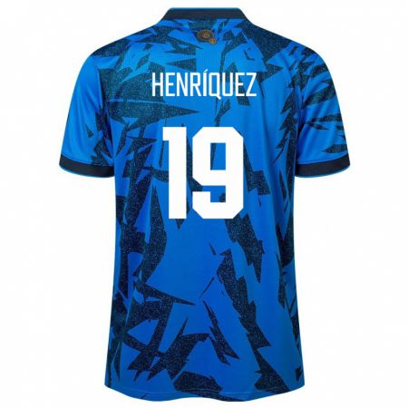 Kandiny Gyermek Salvador Alejandro Henríquez #19 Kék Hazai Jersey 24-26 Mez Póló Ing