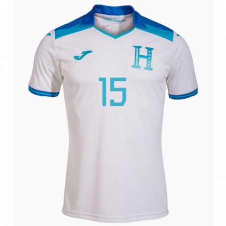 Kandiny Gyermek Honduras Devron García #15 Fehér Hazai Jersey 24-26 Mez Póló Ing