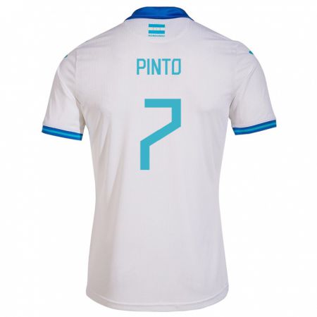 Kandiny Gyermek Honduras José Pinto #7 Fehér Hazai Jersey 24-26 Mez Póló Ing