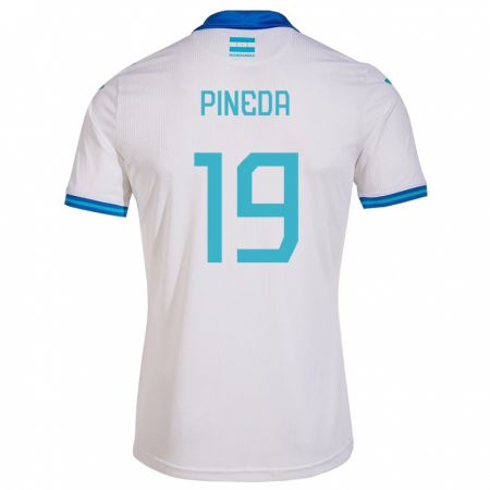 Kandiny Gyermek Honduras Carlos Pineda #19 Fehér Hazai Jersey 24-26 Mez Póló Ing