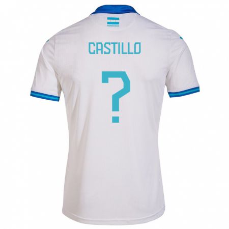 Kandiny Gyermek Honduras Jeferson Castillo #0 Fehér Hazai Jersey 24-26 Mez Póló Ing