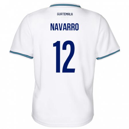 Kandiny Gyermek Guatemala Kenderson Navarro #12 Fehér Hazai Jersey 24-26 Mez Póló Ing