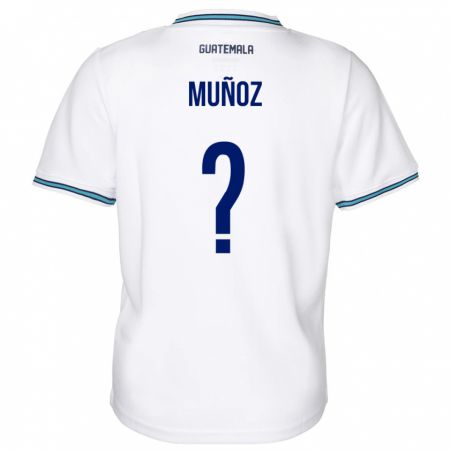 Kandiny Gyermek Guatemala Rudy Muñoz #0 Fehér Hazai Jersey 24-26 Mez Póló Ing