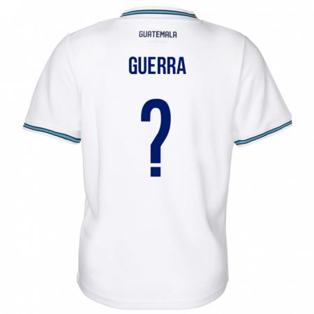 Kandiny Gyermek Guatemala Decarlo Guerra #0 Fehér Hazai Jersey 24-26 Mez Póló Ing