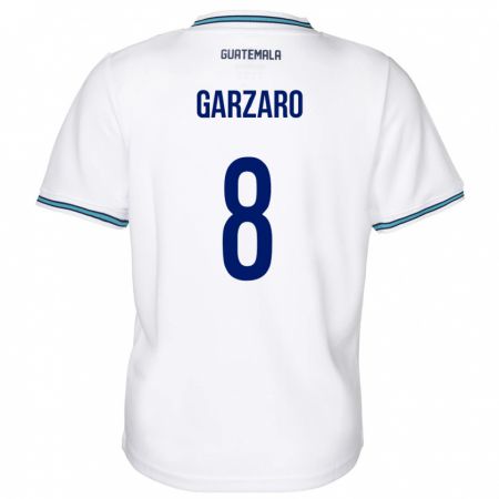 Kandiny Gyermek Guatemala Santiago Garzaro #8 Fehér Hazai Jersey 24-26 Mez Póló Ing