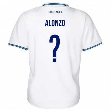 Kandiny Gyermek Guatemala Anya Alonzo #0 Fehér Hazai Jersey 24-26 Mez Póló Ing