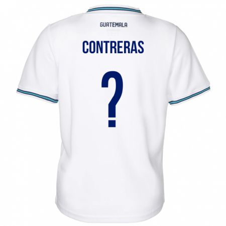 Kandiny Gyermek Guatemala Betzael Contreras #0 Fehér Hazai Jersey 24-26 Mez Póló Ing