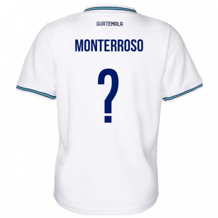 Kandiny Gyermek Guatemala María Monterroso #0 Fehér Hazai Jersey 24-26 Mez Póló Ing