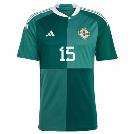 Kandiny Gyermek Észak-Írország Jordan Thompson #15 Zöld Hazai Jersey 24-26 Mez Póló Ing