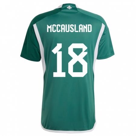 Kandiny Gyermek Észak-Írország Ross Mccausland #18 Zöld Hazai Jersey 24-26 Mez Póló Ing