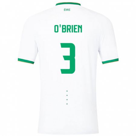 Kandiny Gyermek Ír-Sziget Luke O'brien #3 Fehér Idegenbeli Jersey 24-26 Mez Póló Ing