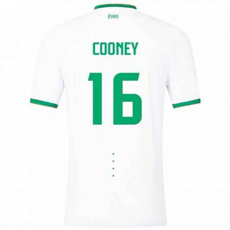 Kandiny Gyermek Ír-Sziget Oisin Cooney #16 Fehér Idegenbeli Jersey 24-26 Mez Póló Ing