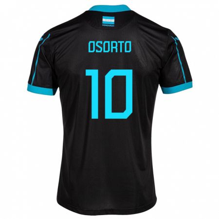 Kandiny Gyermek Honduras Roberto Osorto #10 Fekete Idegenbeli Jersey 24-26 Mez Póló Ing