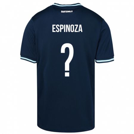 Kandiny Gyermek Guatemala José Espinoza #0 Kék Idegenbeli Jersey 24-26 Mez Póló Ing