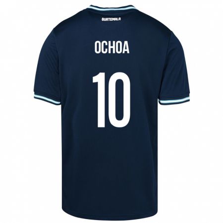 Kandiny Gyermek Guatemala José Ochoa #10 Kék Idegenbeli Jersey 24-26 Mez Póló Ing
