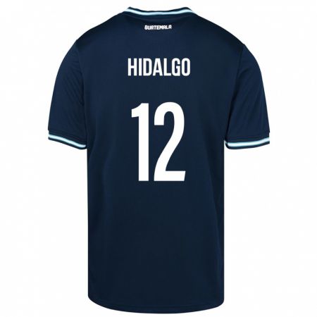 Kandiny Gyermek Guatemala Angie Hidalgo #12 Kék Idegenbeli Jersey 24-26 Mez Póló Ing