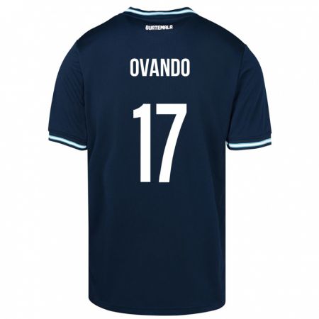 Kandiny Gyermek Guatemala Sandra Ovando #17 Kék Idegenbeli Jersey 24-26 Mez Póló Ing