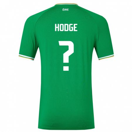 Kandiny Férfi Ír-Sziget Joe Hodge #0 Zöld Hazai Jersey 24-26 Mez Póló Ing