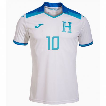 Kandiny Férfi Honduras Antony García #10 Fehér Hazai Jersey 24-26 Mez Póló Ing