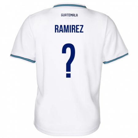 Kandiny Férfi Guatemala Nelson Ramirez #0 Fehér Hazai Jersey 24-26 Mez Póló Ing