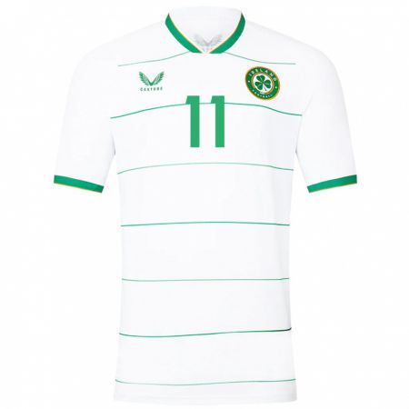 Kandiny Férfi Ír-Sziget James Mcclean #11 Fehér Idegenbeli Jersey 24-26 Mez Póló Ing