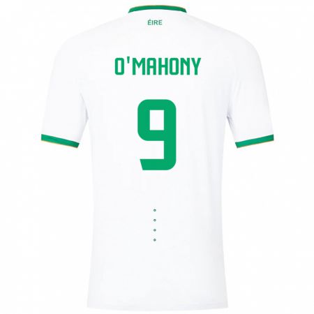 Kandiny Férfi Ír-Sziget Mark O'mahony #9 Fehér Idegenbeli Jersey 24-26 Mez Póló Ing