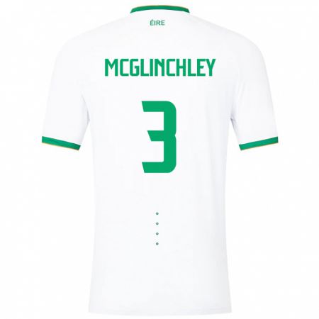 Kandiny Férfi Ír-Sziget Harry Mcglinchley #3 Fehér Idegenbeli Jersey 24-26 Mez Póló Ing