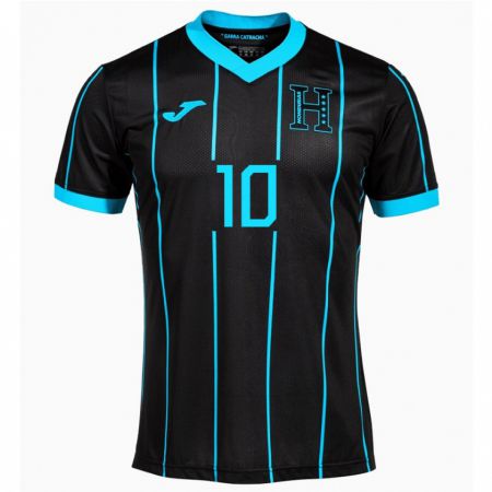 Kandiny Férfi Honduras Antony García #10 Fekete Idegenbeli Jersey 24-26 Mez Póló Ing