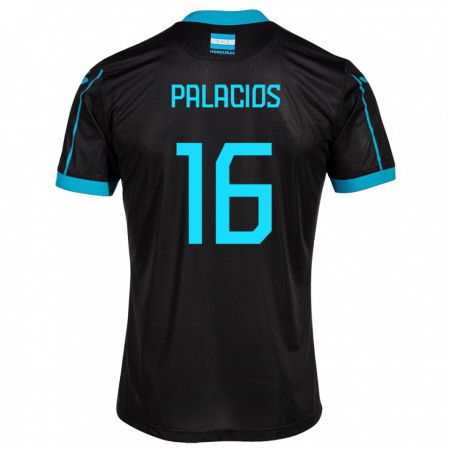 Kandiny Férfi Honduras Danilo Palacios #16 Fekete Idegenbeli Jersey 24-26 Mez Póló Ing
