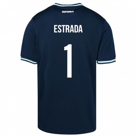 Kandiny Férfi Guatemala Alexia Estrada #1 Kék Idegenbeli Jersey 24-26 Mez Póló Ing